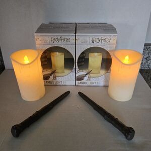 2 - Harry Potter Candle Light With Wand Remote Control Bedroom Accessories Night